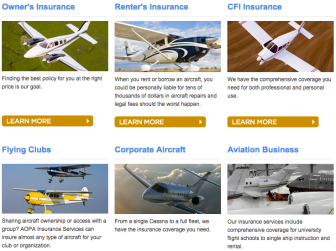 AOPA Insurance | Light Aircraft DB & Sales