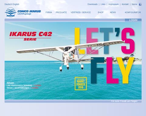 2-person ULM aircraft - C42 B - COMCO IKARUS GmbH - 4-stroke engine /  tourism / single-engine